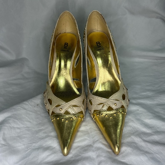Bakers Gold Studded Women's Heels - Picture 3 of 3